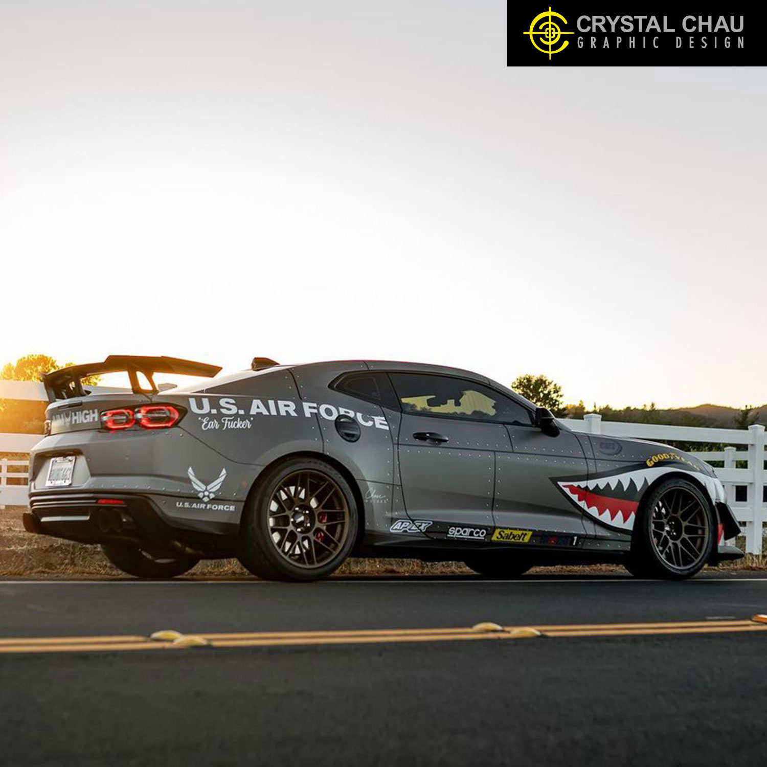 Chevy Camaro ZL1 1LE Airforce Sharkmouth Michael Valdez