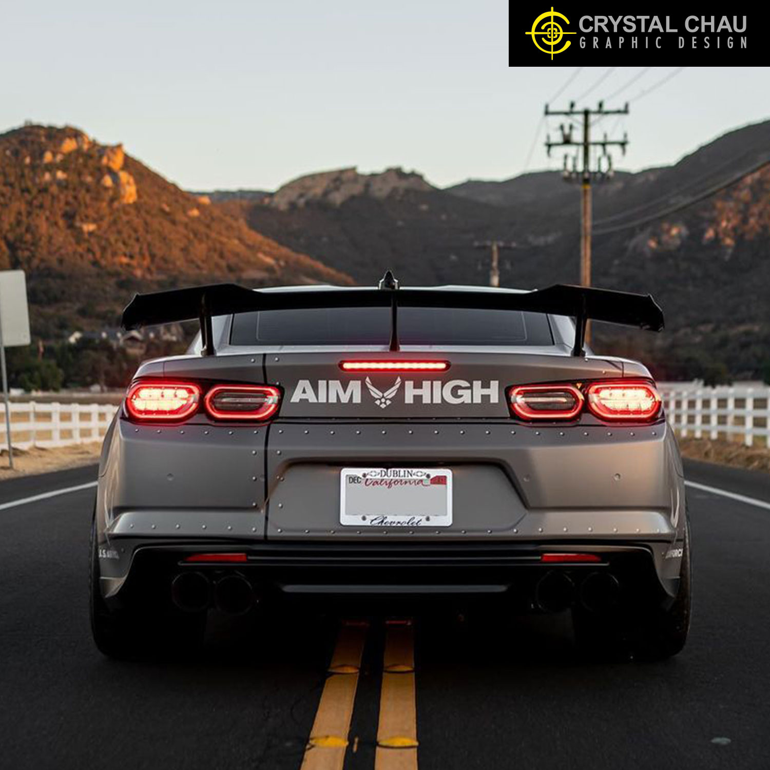 Chevy Camaro ZL1 1LE Airforce Sharkmouth Michael Valdez