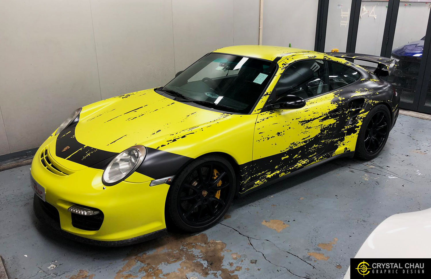 Porsche 997 GT2 Grunge Livery Design Hong Kong