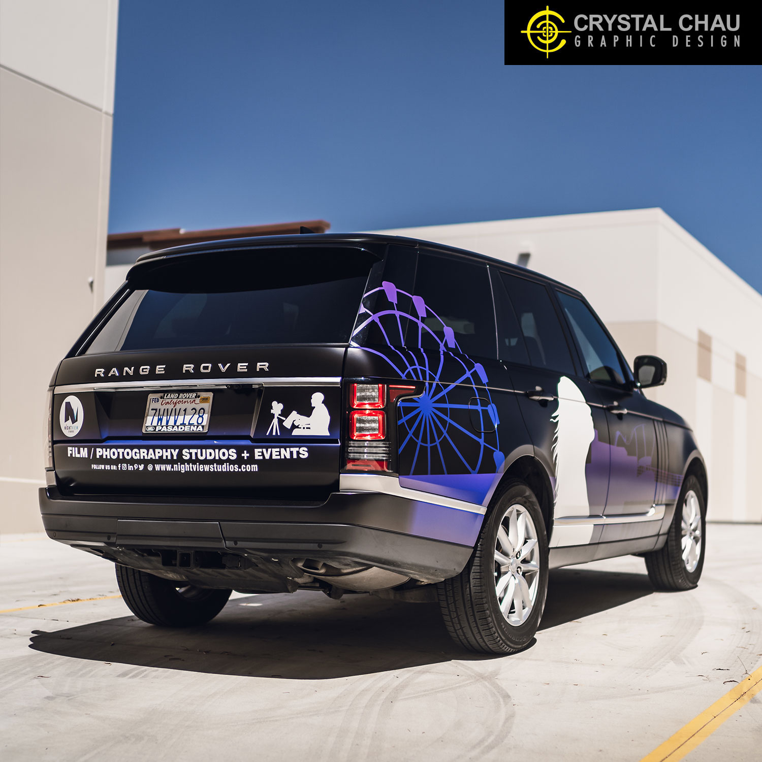 Land Rover Range Rover Nightview Photography Commercial Wrap