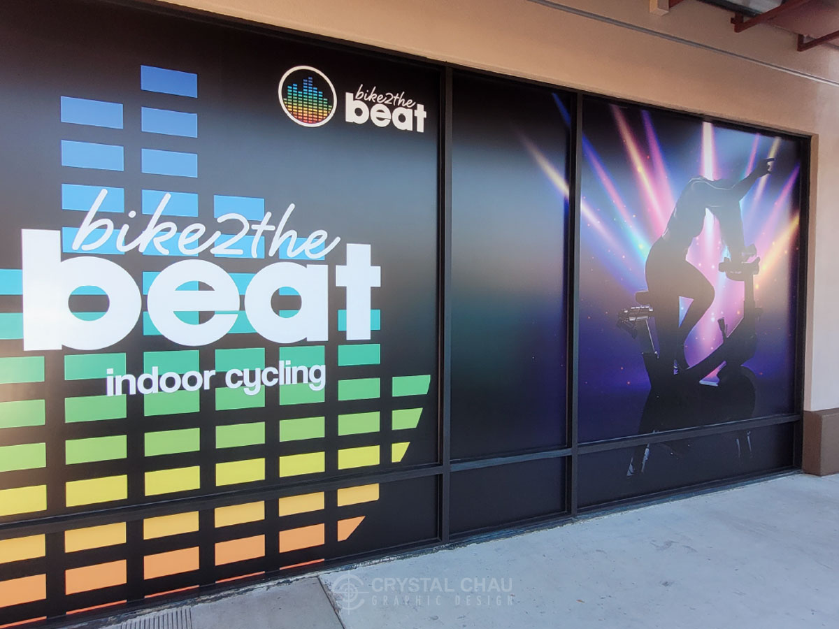 Bike 2 The Beat Indoor Cycling Wall Wrap