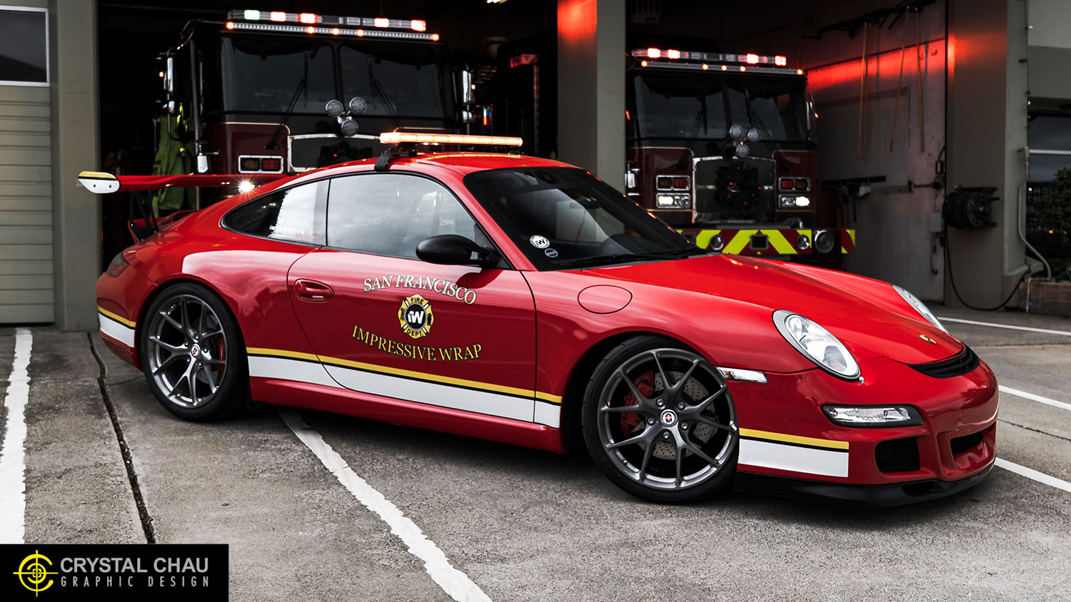 Porsche 997 GT3 Fire Truck San Francisco FD